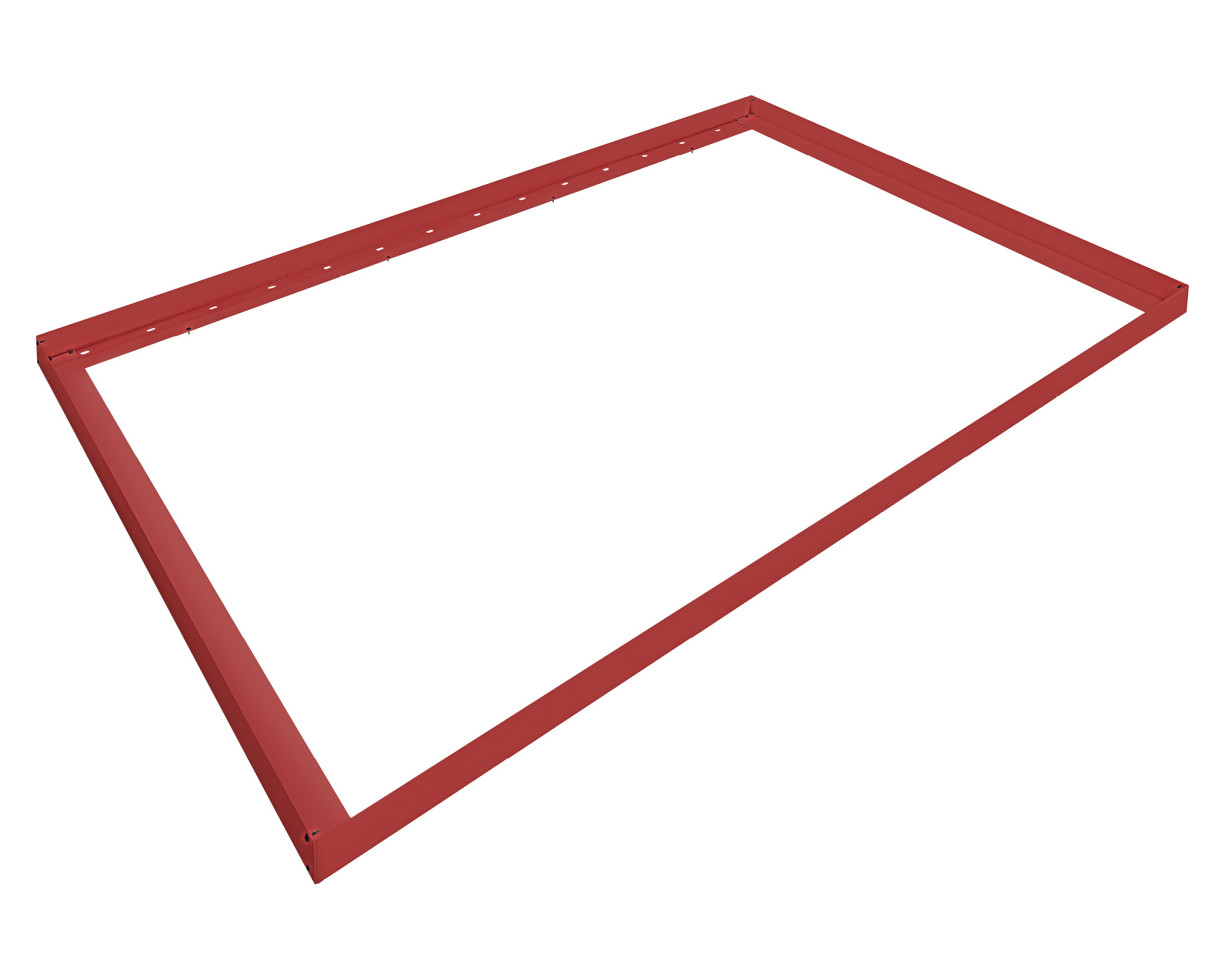 EcoStar Dachrahmen für Gründach Pultdach Typ 2 rot