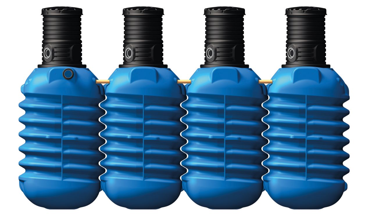 4rain Modularis Erdtank-Paket 10000 L Garten-Comfort, begehbar