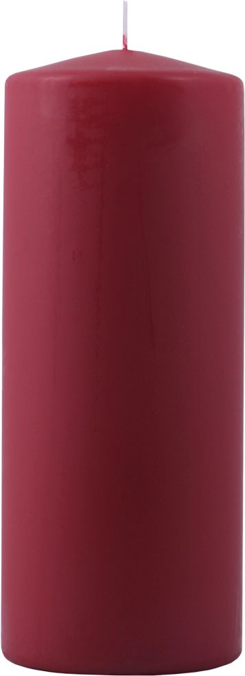 Diana Candles Stumpenkerze rubinrot Höhe 20 cm, Ø 7,8 cm