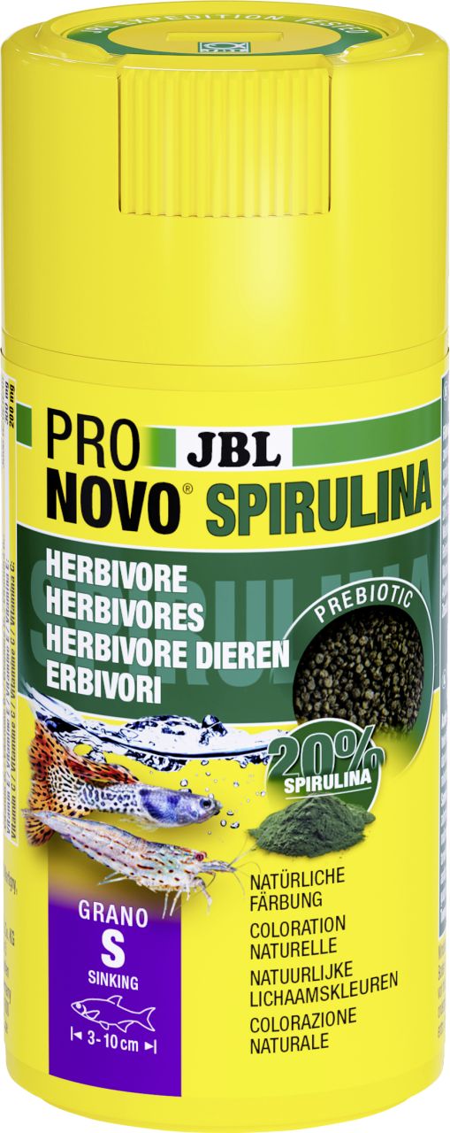 JBL Aquaristik JBL Fischfutter Pronovo Spirulina Grano S Fischfuttergranulat 100 ml GLO629501286