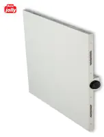 Bella Jolly Infrarot Metall-Heizkörper 60 cm x 60 cm, 440 Watt weiß 