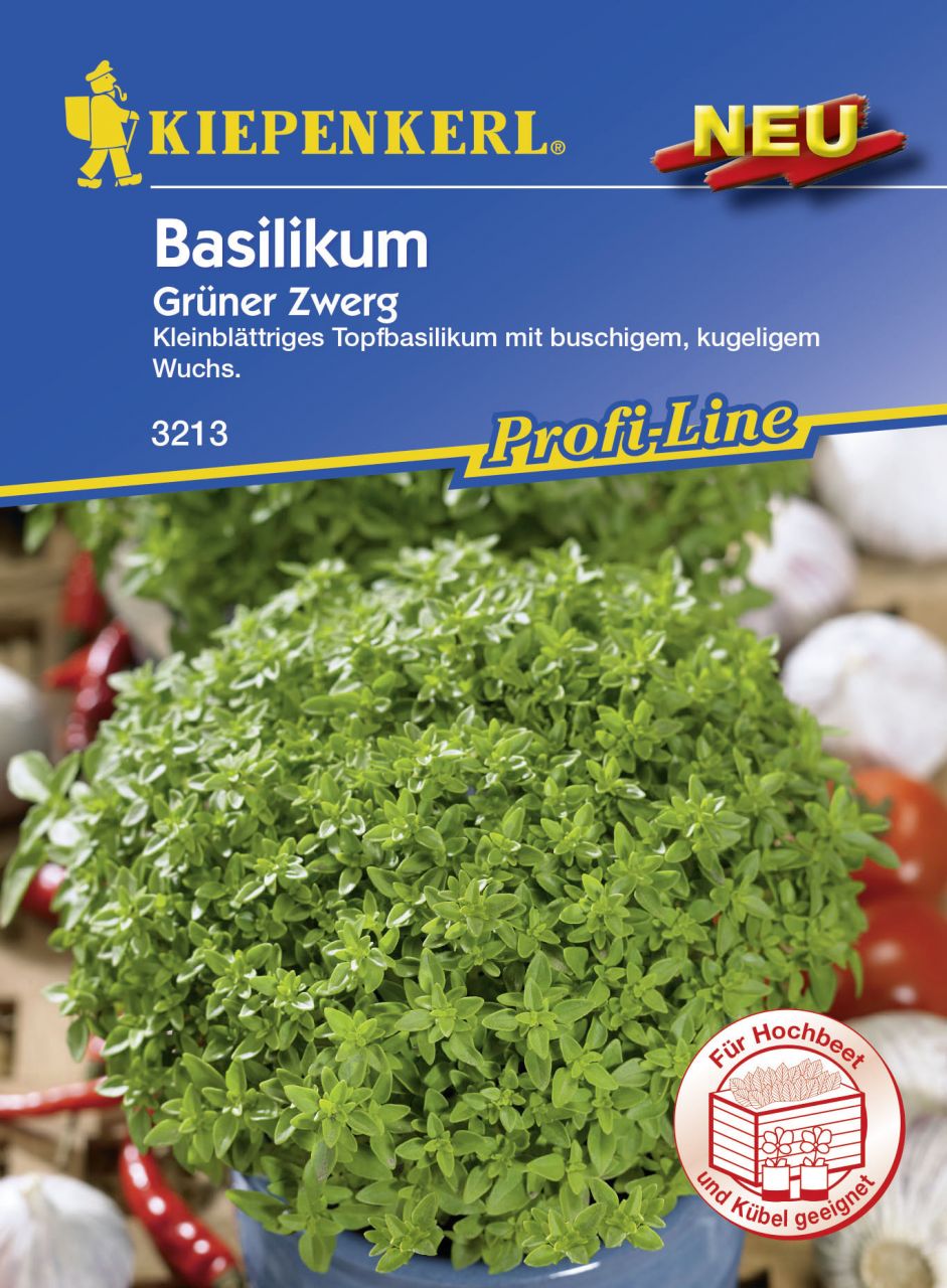 Kiepenkerl Profi-Line Basilikum Grüner Zwerg Ocimum basilicum, Inhalt: ca. 250 Pflanzen GLO693107853