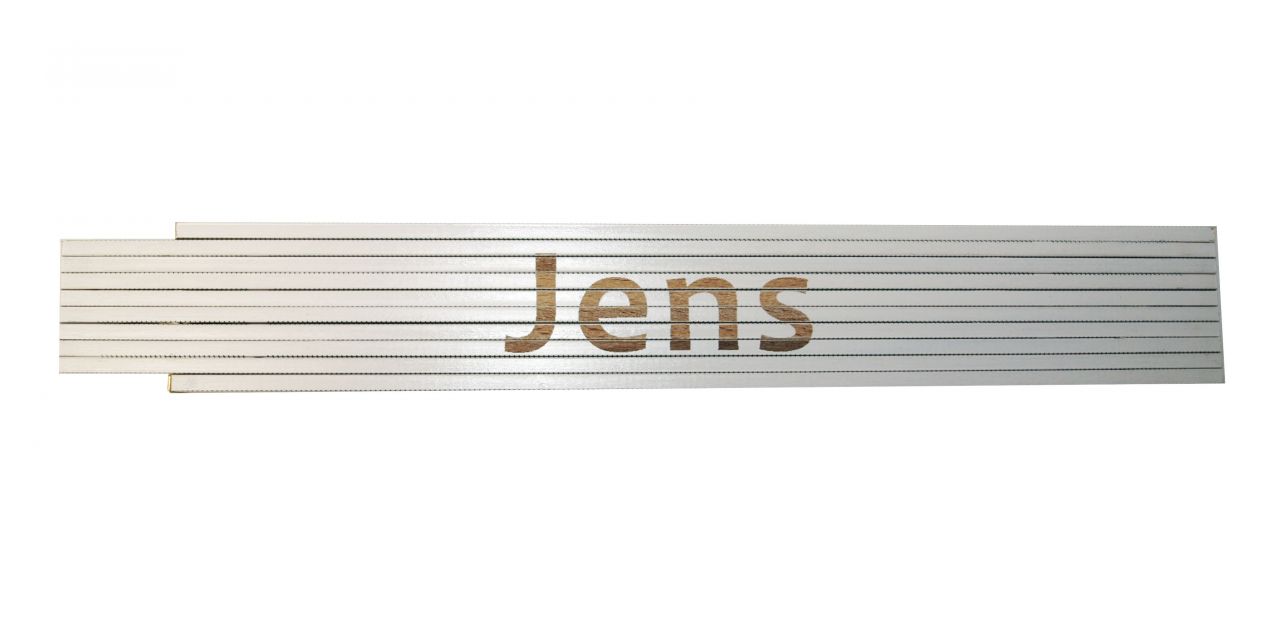 Zollstock Jens 2 m weiß