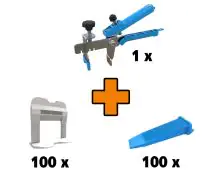 System Leveling Fliesen-Nivelliersystem Set S Fugenbreite 2 mm