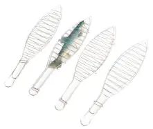 TrendLine Fischbräter-Set 4er-Set, Edelstahl, 42 cm