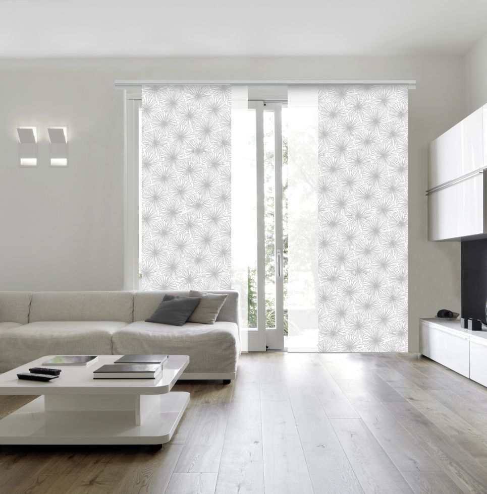 Heimtexland Tenda A Pannello 60x245 Cm: Turchese Petrolio, Struttura A Strisce, Con Accessori, 100% Poliestere Ökotex - 2