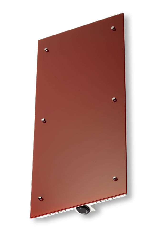 Bella Jolly Infrarot Glasheizkörper 45x120 cm 850 Watt, rot