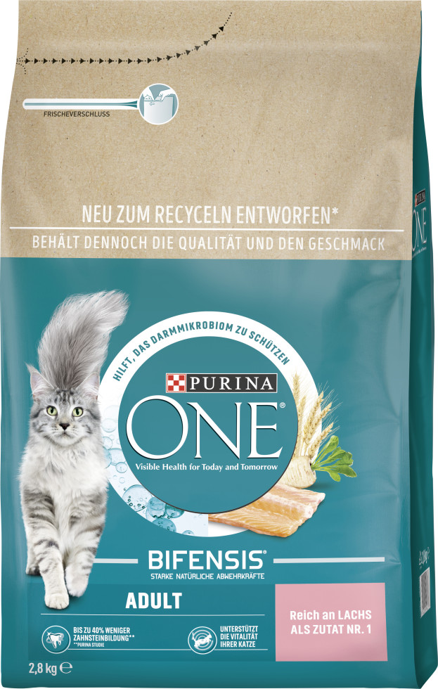 Purina One Katzenfutter Adult reich an Lachs 2,8 kg