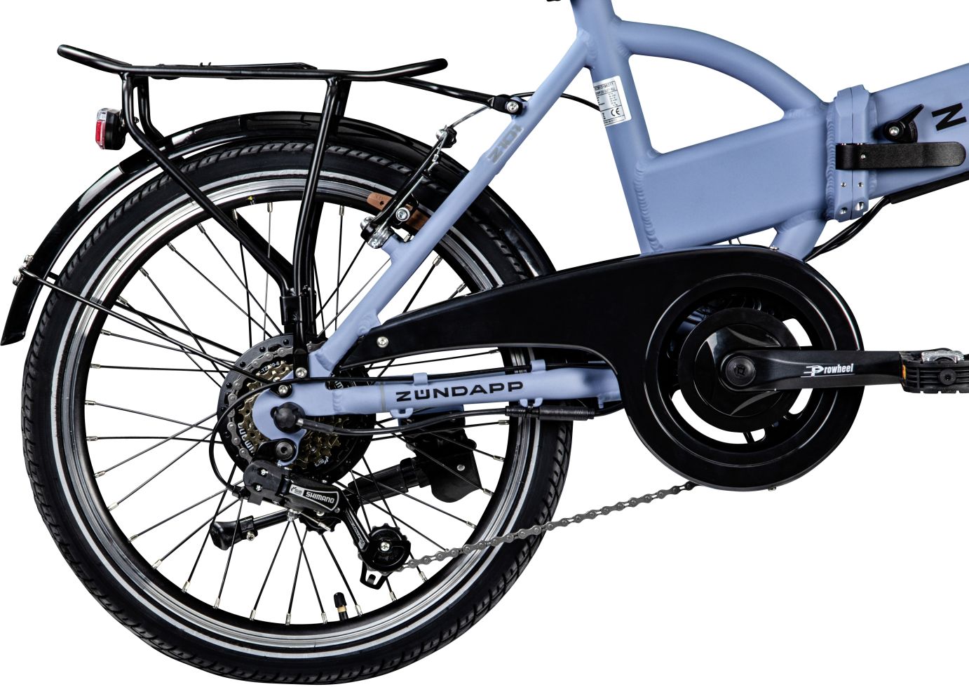 Zündapp Faltrad E Bike 20 Zoll Z101 Test Zündapp E-Bike Faltrad Z101 20 Zoll RH 37cm 6-Gang 270 Wh taubenblau