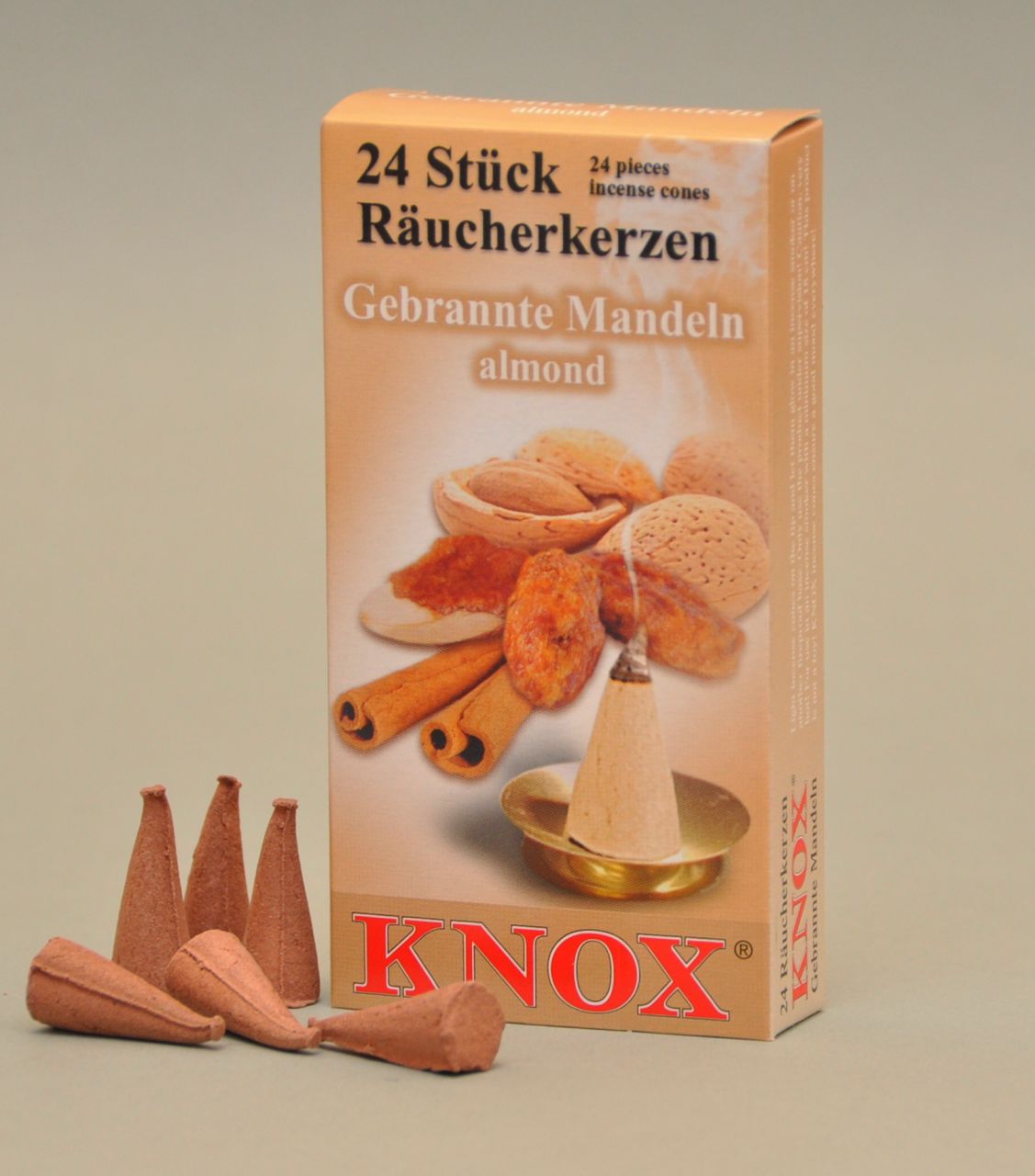 Knox Räucherkerzen – Gebrannte Mandeln 24 Stück GLO660202282