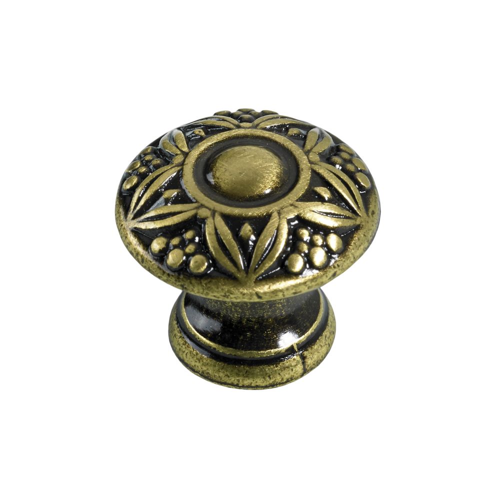 Hettich Möbelknopf Zinkdruckguss gold Ø 24,0 mm - 1 Stück