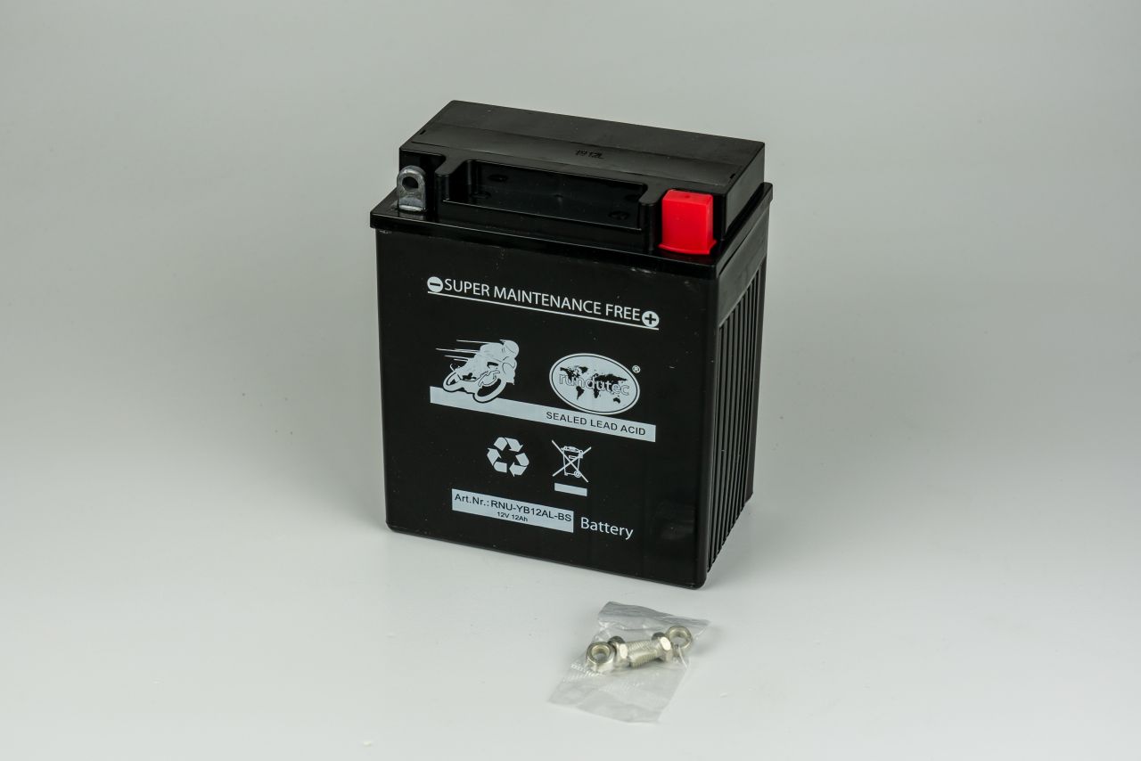 rundutec AMG-Motorradbatterie 140A YB12AL-BS Silver Edition 12V 12Ah GLO680455970