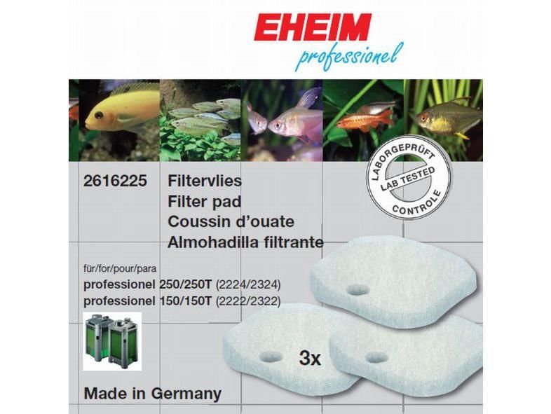 Eheim Aquarienzubehör Ersatzfiltervlies für Professionel 150/250 3 Stück
