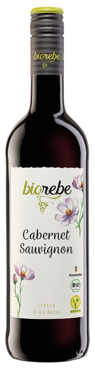 Peter Mertes Biorebe Rotwein Carbernet Sauvignon trocken Italien 1 x 0,75 L bio/vegan GLO642021533