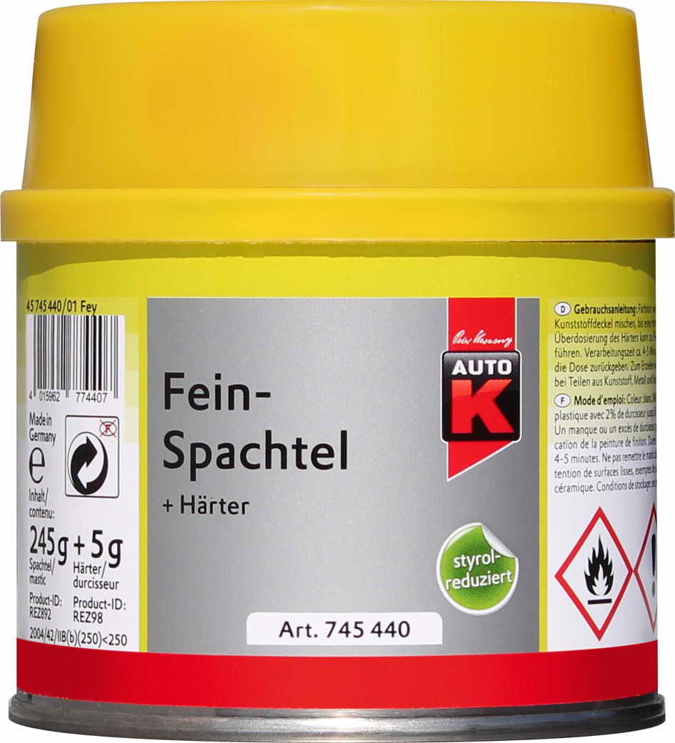 Auto-K Feinspachtel + Härter 250g