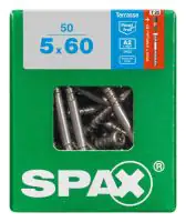 Spax Terrassenschrauben 5.0 x 60 mm TX 25 - 50 Stk.