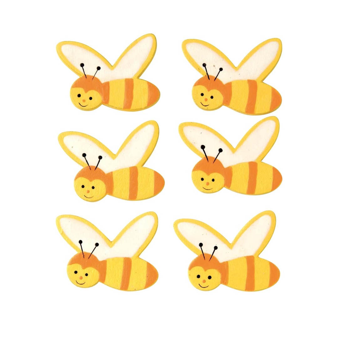 Glorex Streudeko Bienen gelb 6 Stk.