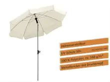 Schneider Sonnenschirm Locarno natur Ø 150 cm