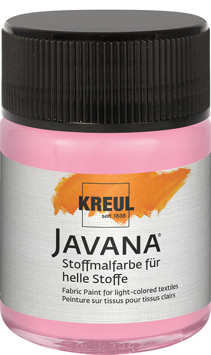 Kreul Javana Stoffmalfarbe für helle Stoffe leuchtrosa 50 ml GLO663150342