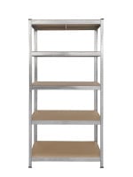 TrendLine Schwerlastregal Stahl 180 x 90 x 40 cm 5 Holzböden 875 kg