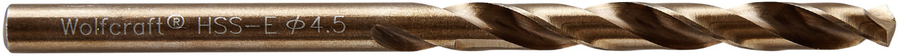 Wolfcraft Metallbohrer HSS-Co 7452010 Ø 4,5 mm Rundschaft