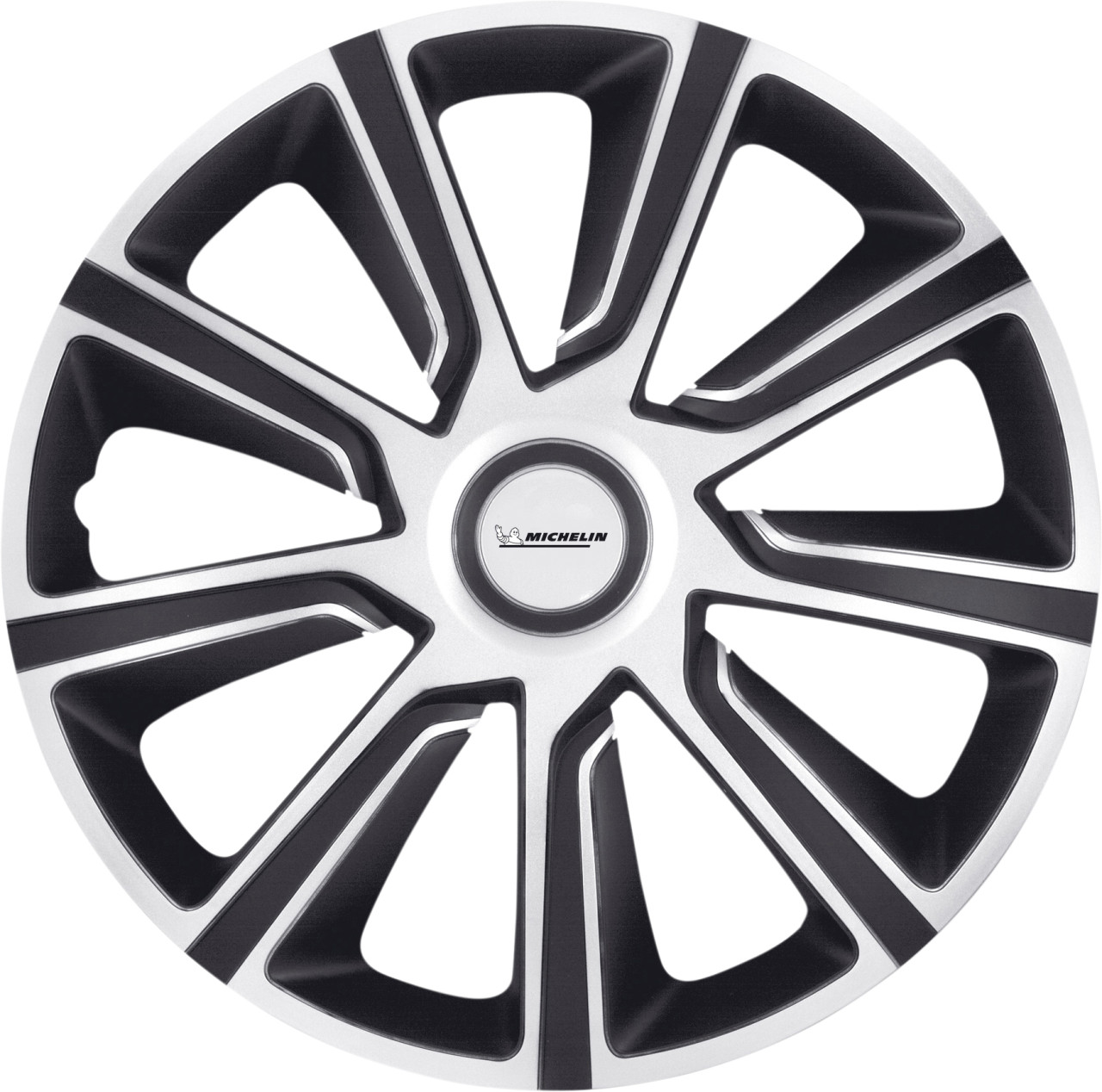 Michelin Radzierblenden Louise 40 cm (16 Zoll) silber schwarz 4 Stück