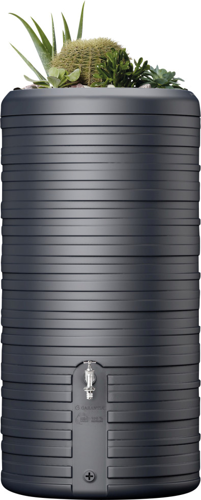 Regentonne Mit Pflanzschale 300 L