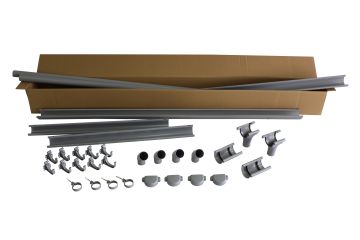Marley DachrinnenKomplettset RG 75 für Block und Gartenhäuser bis 3 m