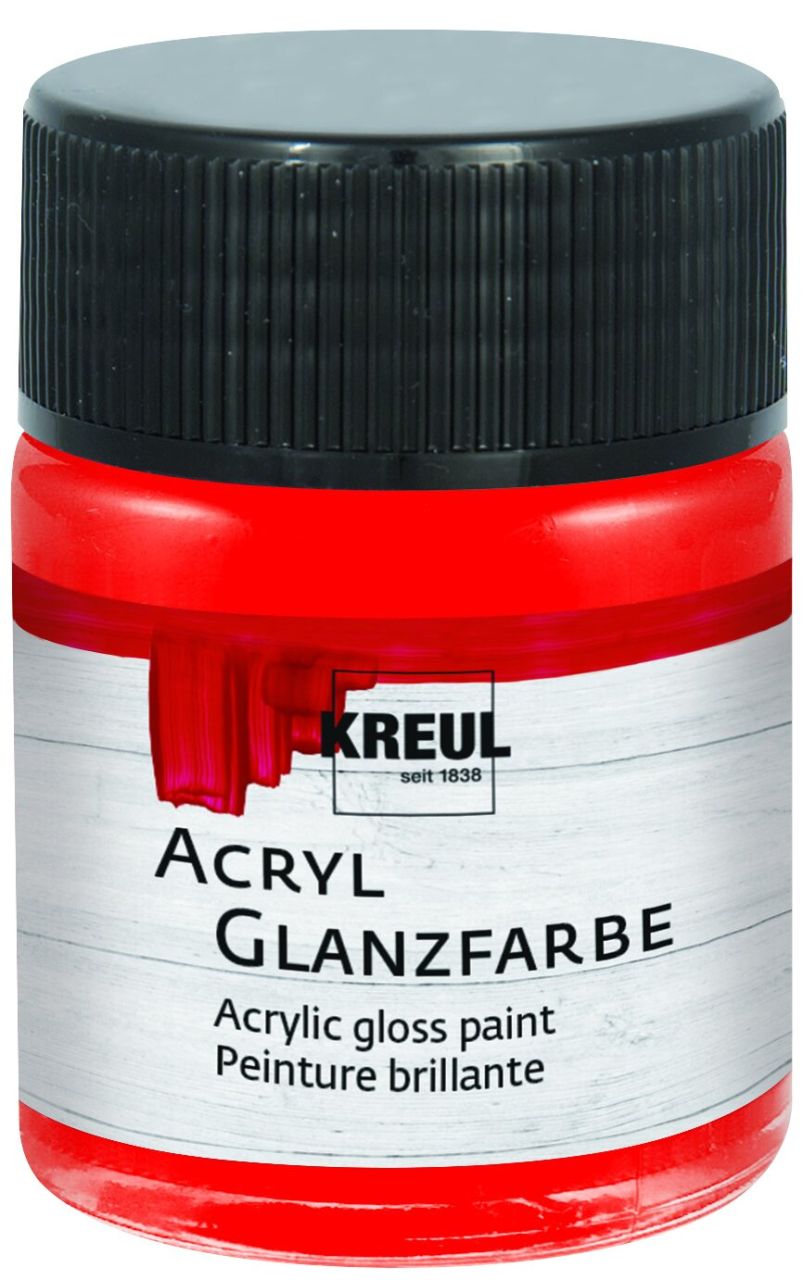 Kreul Acryl Glanzfarbe rot 50 ml