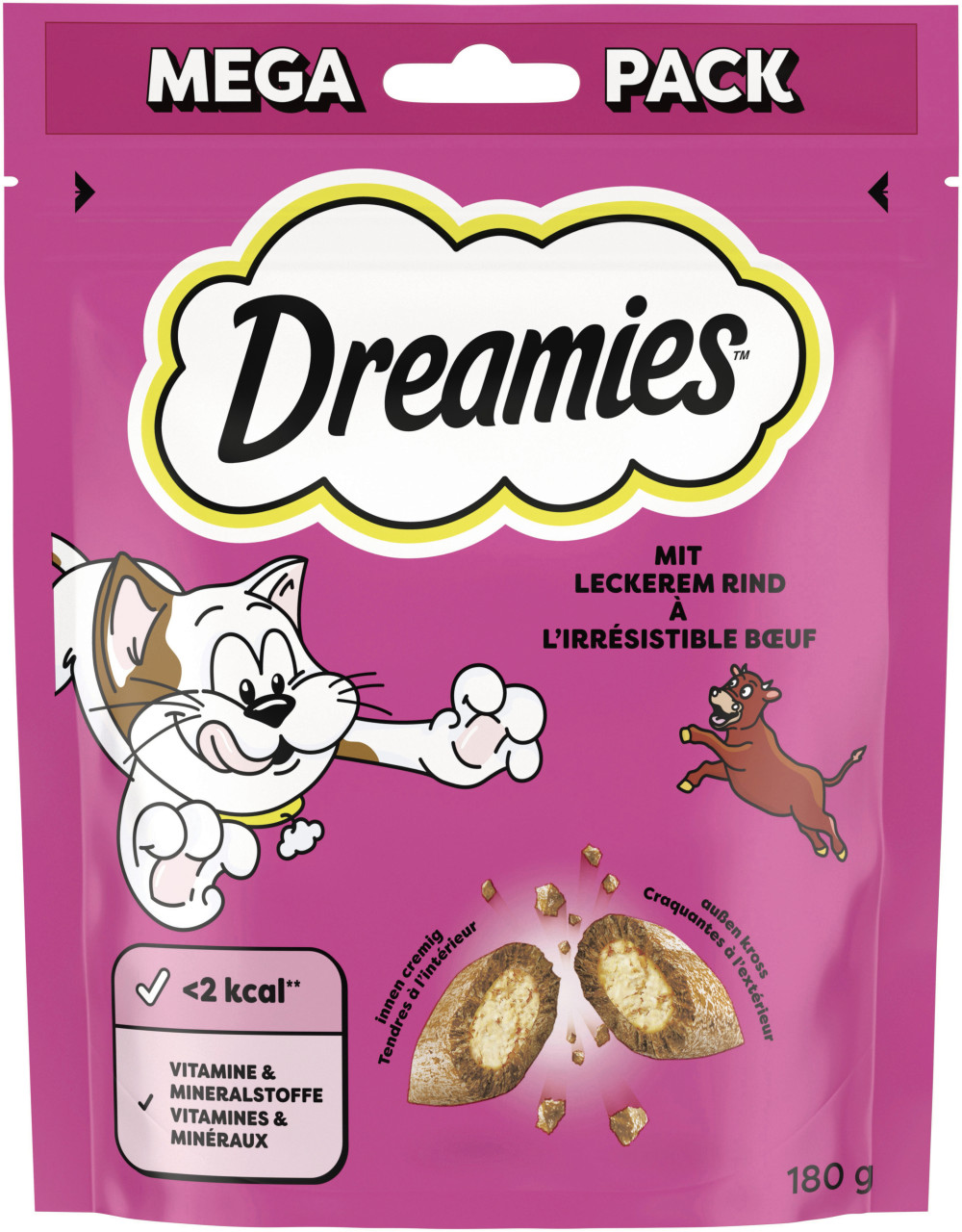Dreamies Snacks mit Rind Katzensnack 180 g GLO629206435