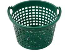 Floraworld Kartoffelkorb Classic 22 L rund grün