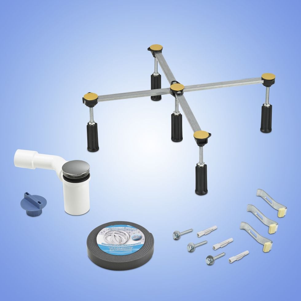 Ottofond Montage-Set für tiefe Duschwannen, Ablauf 50 mm GLO782070433