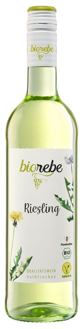 Peter Mertes Biorebe Weißwein Riesling trocken Deutschland 1 x 0,75 L bio/vegan GLO642011461