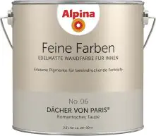 Alpina Feine Farben No. 06 Dächer von Paris 2,5 L romantisches graubraun edelmatt