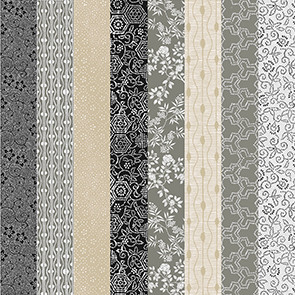 Servietten Muster grau 33 x 33 cm 20 Stück