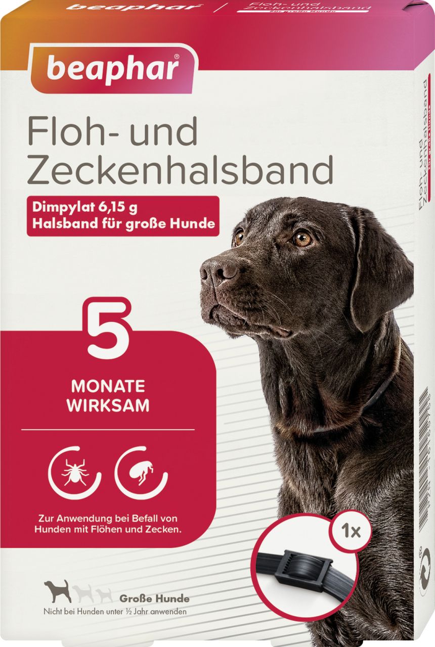 Beaphar Floh- & Zeckenhalsband für große Hunde 65 cm GLO689310160