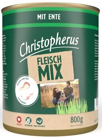 Christopherus Hundefutter Fleisch-Mix Ente 800 g GLO629307019