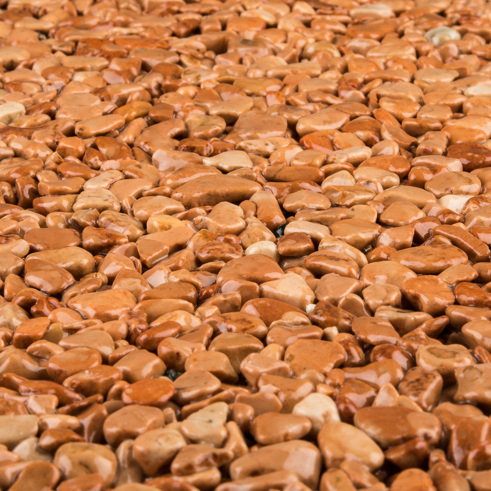 RAVELLO Steinteppich Boden Indoor Körnung Gross Farbe rot 26 kg Set