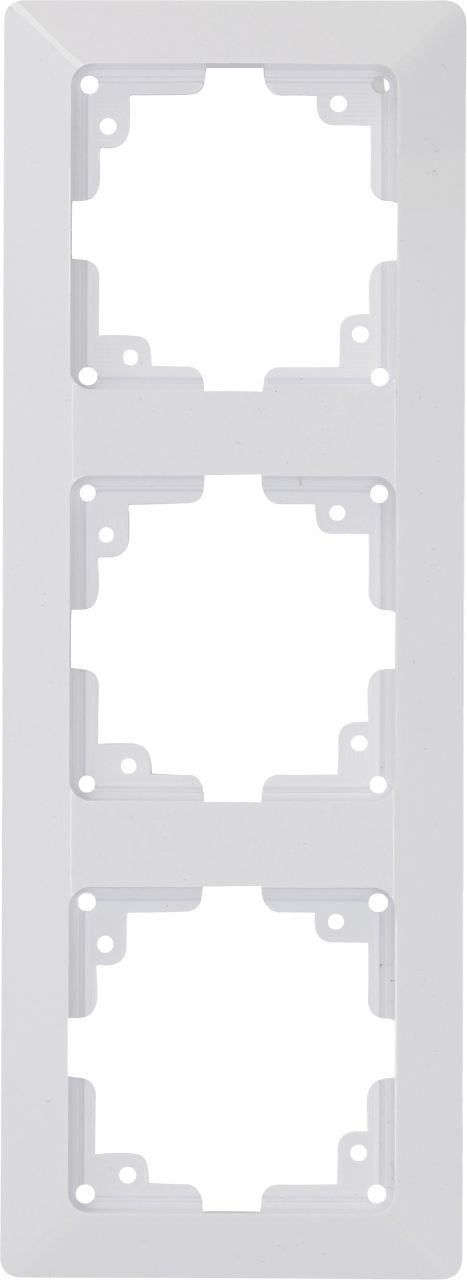 Unitec Abdeckrahmen 3-fach LeMans ultraweiß
