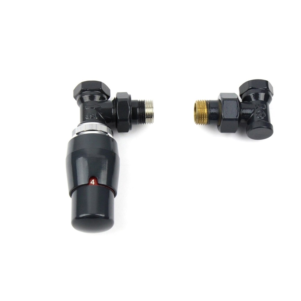 Ximax Heizkörperthermostat-Set Elegant Eck-Ausführung 15 mm anthrazit
