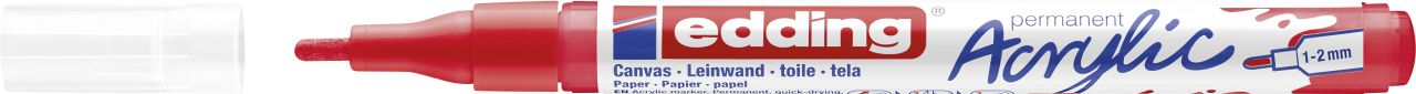 edding 5300 Acrylmarker fein verkehrsrot 1 - 2 mm