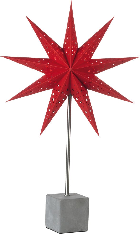 Markslöjd VELOURS Standstern rot, H 45 cm x T 16,5 cm x B 45 cm kaufen ...