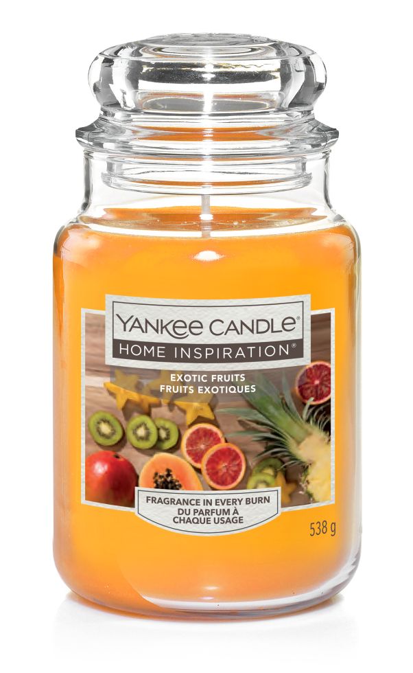 Yankee Candle Duftkerze Großes Glas Exotic Fruits 538 g, orange kaufen