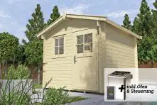 weka Saunahaus MIKKELI Sparset 7,5 kW BioS natur