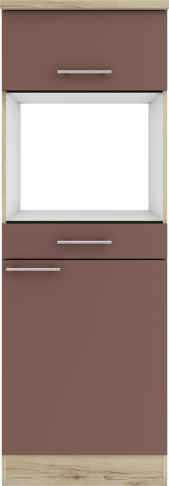 Optifit Midischrank Bari 407 rostrot/eiche 60 cm