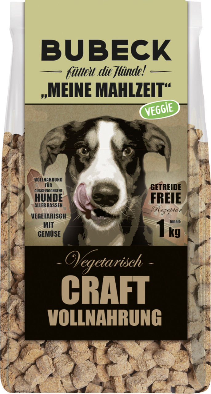 Bubeck Meine Mahlzeit veggie Adult Hundefutter gebacken 1 kg GLO629307583