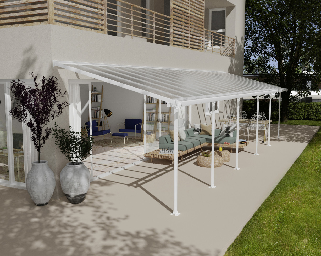 Canopia Terrassendach 1035 x 300 cm weiß