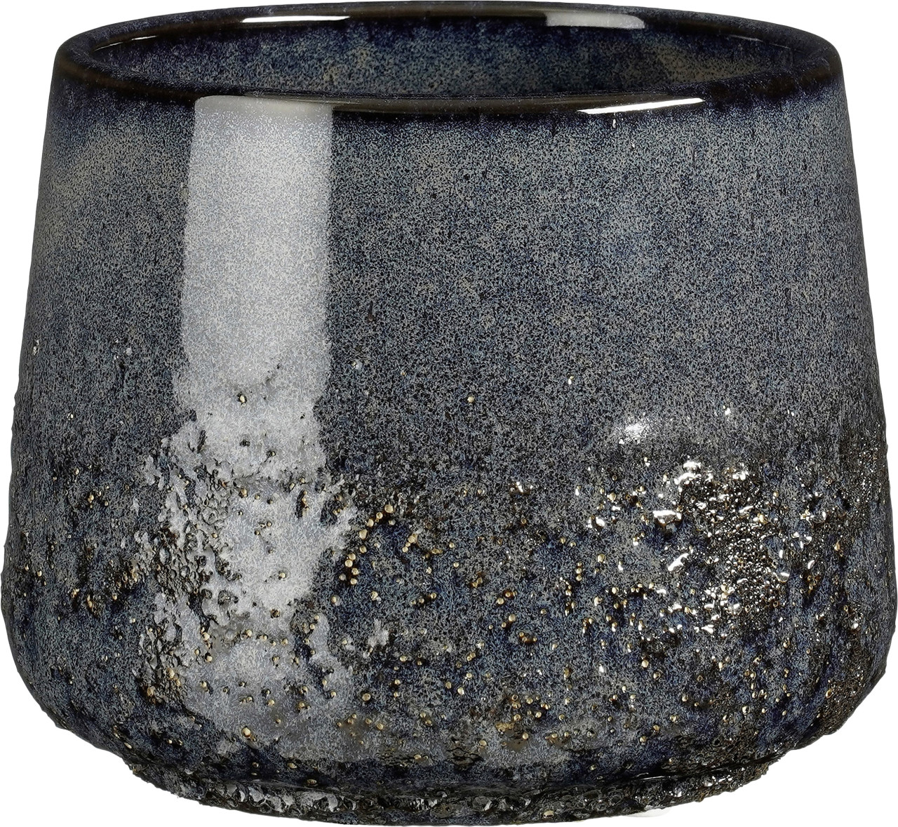 Mica Decorations Topf Mylo ceramic 13 x 16 cm blau