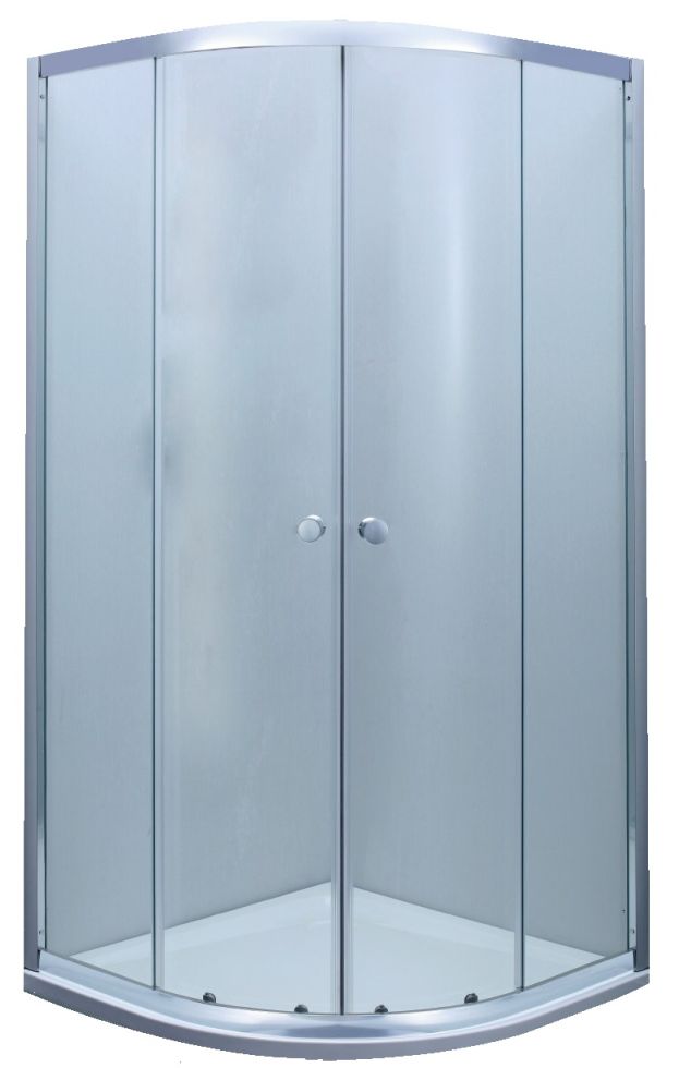 Primaster Runddusche Easy-5 Schiebetür 90 x 90 cm Klarglas chrom
