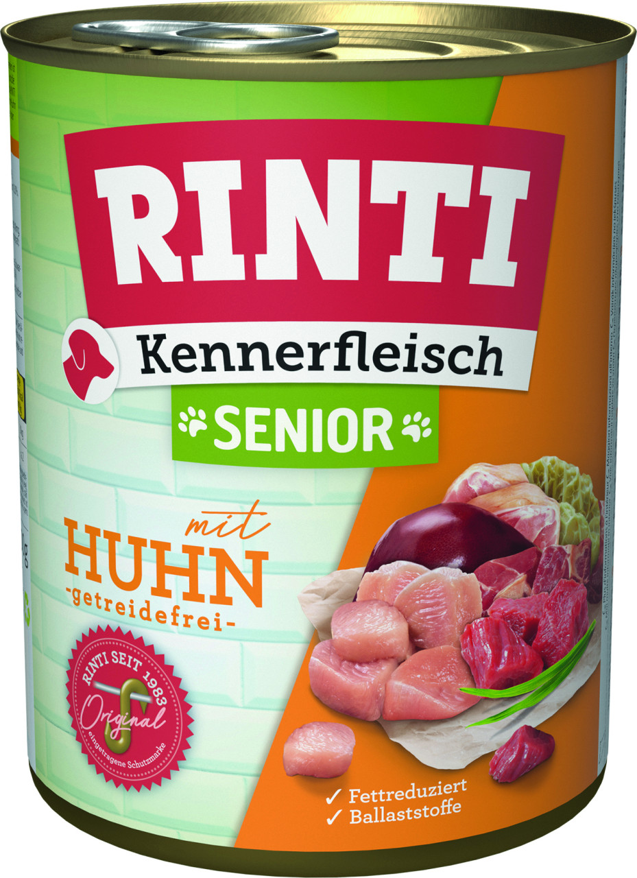 Rinti Kennerfleisch Senior Huhn 800 g bei Kartonabnahme GLO629306066